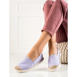 DK Modische lila Espadrilles violett 1