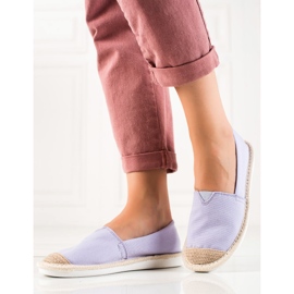 DK Modische lila Espadrilles 2