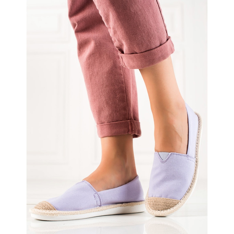 DK Modische lila Espadrilles violett 2