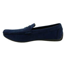 NEWS Herrenschuhe marineblaue Loafer 21MN26-4020 1