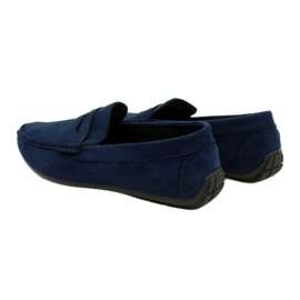 NEWS Herrenschuhe marineblaue Loafer 21MN26-4020 3