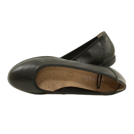 Bequeme Ballerinas Caprice aus Leder 22150-20 022 Schwarzes Nappaleder 5