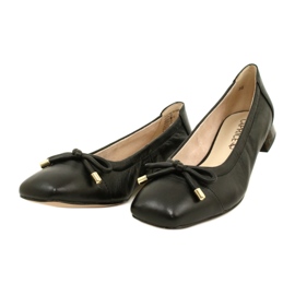 Caprice Ballerina Damenschuhe mit Schleife 9-22104-20 040 Schwarz 2