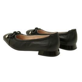 Caprice Ballerina Damenschuhe mit Schleife 9-22104-20 040 Schwarz 3
