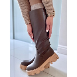 BM Hewes Army Green klobige Stiefel grün 2