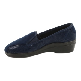 Befado Damen-PU-Hausschuhe 034D001 Marineblau 2