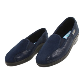 Befado Damen-PU-Hausschuhe 034D001 Marineblau 3