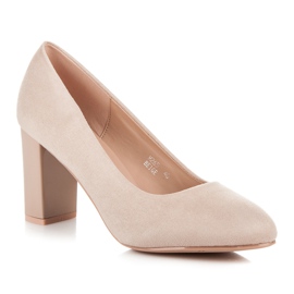 Seastar Pumps mit lackierter Stange braun 1