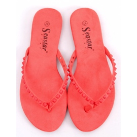 Flip-Flops mit DD26 Red Pyramidennieten rot 2