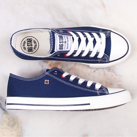 Marineblaue halbe Turnschuhe Big Star T274021 2