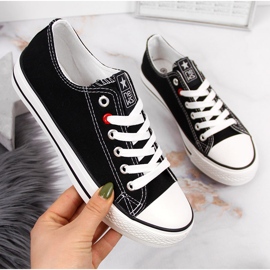 Schwarzer Textil-Low-Top-Sneaker NEWS 2