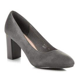 Seastar Pumps mit lackiertem Pfosten grau 1