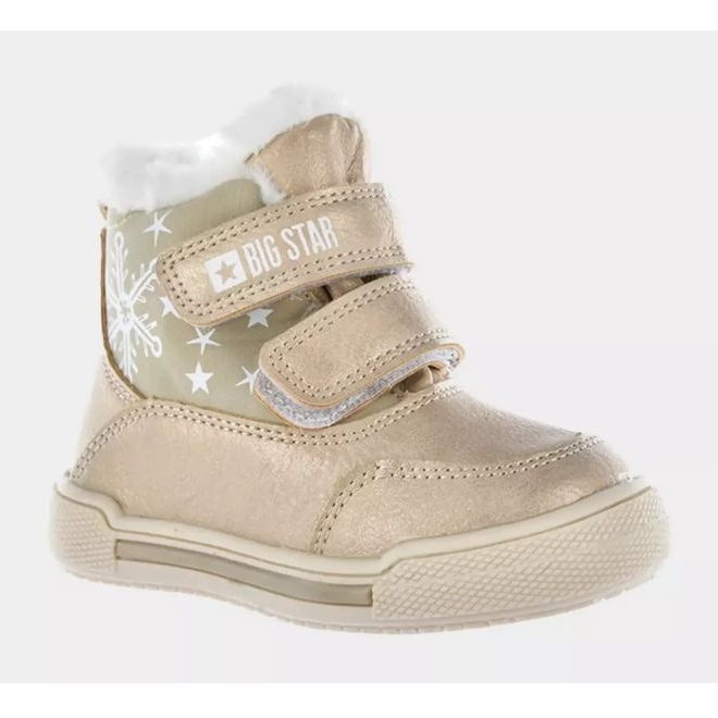 Schuhe, Schneestiefel Big Star Jr. KK374189 beige golden 1