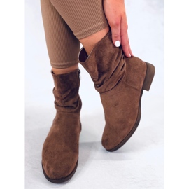 BM Wever Khaki Wildleder flache Stiefel braun 5
