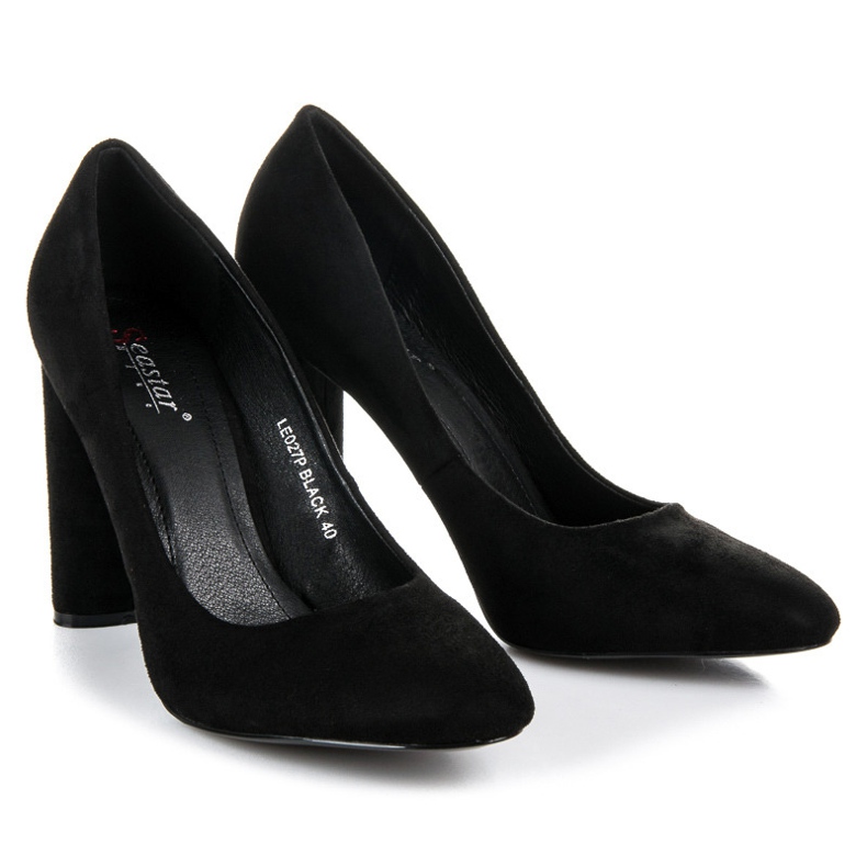 Seastar Wildleder Pumps schwarz 2