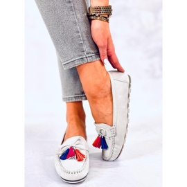 BM Tamla Graue Loafer mit Fransen 1