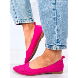 BM Durchbrochene Ballerinas Forlani Fuchsia rosa 2