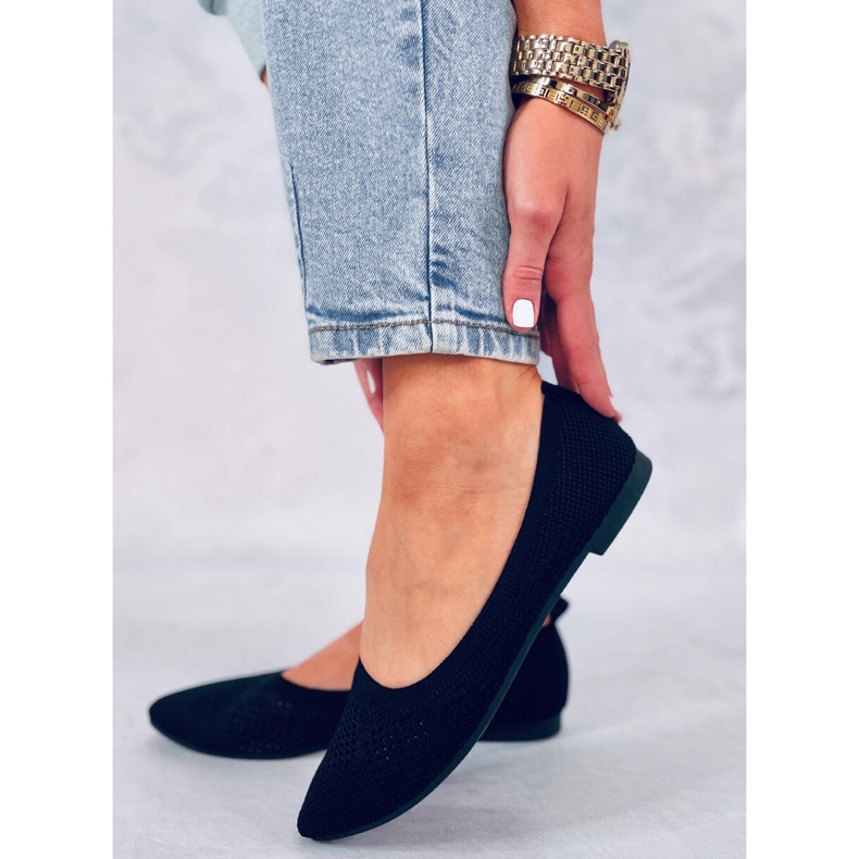 BM Durchbrochene Ballerinas Forlani Schwarz 2