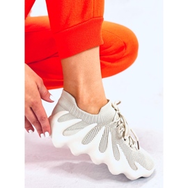 BM Eaton Beige Sockenturnschuhe 2