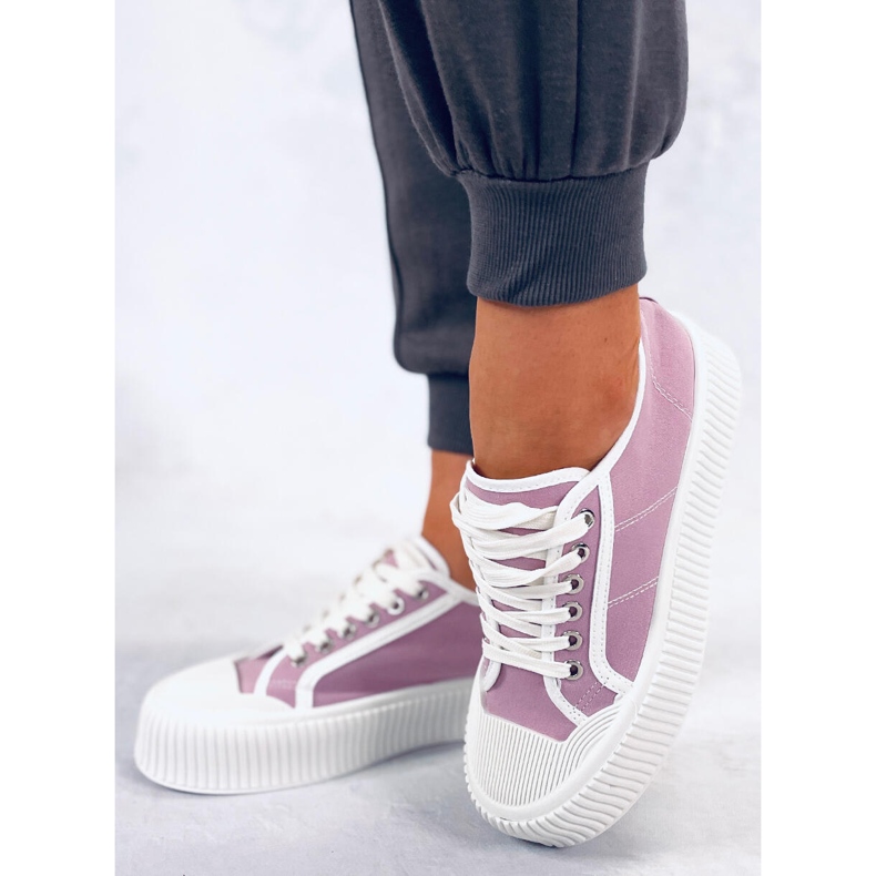 BM Dors Purple Damen-Plateau-Sneakers lila 1