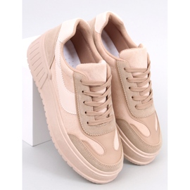 BM Kirby Khaki-Plateau-Sneakers beige 1