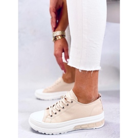 BM Damenschnürsneaker Raffey Beige 1