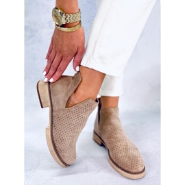 BM Durchbrochene Frühlingsstiefel Neve Khaki beige 1