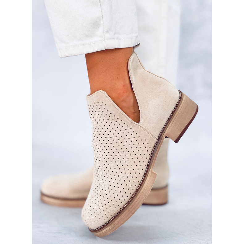 BM Durchbrochene Frühlingsstiefel Neve Beige 1