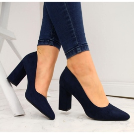 Pumps auf der post marineblau Sergio Leone 1