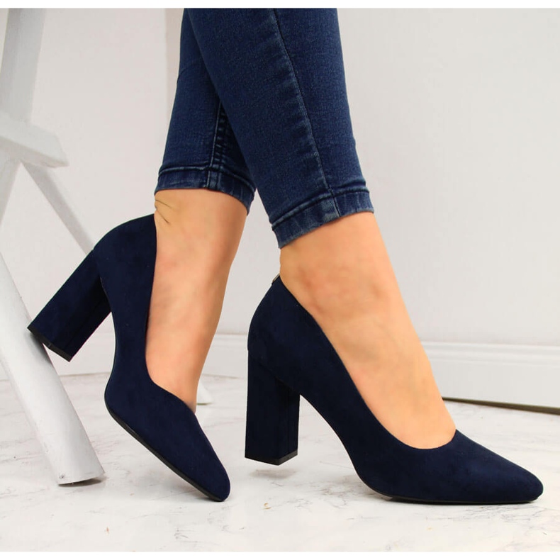 Pumps auf der post marineblau Sergio Leone navy blau 1