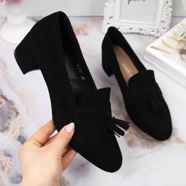 Damen-Brogues aus schwarzem Wildleder von Sergio Leone 1