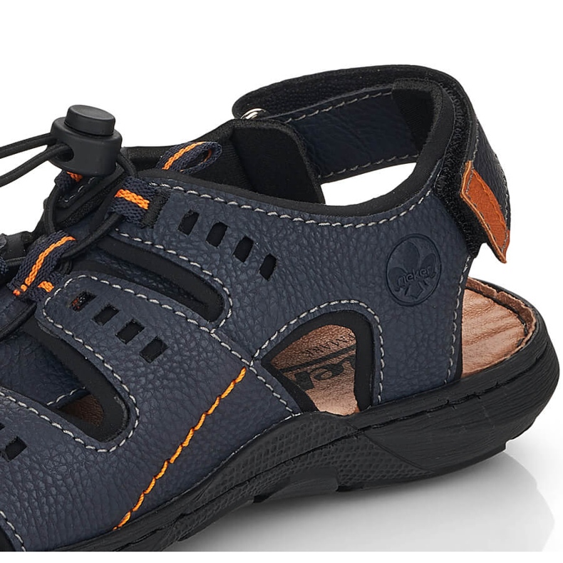 Rieker 22021-14 marineblaue Sandalen für Herren 2