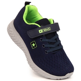 Kinder-Sportschuhe mit Klettverschluss, Marineblau News 1