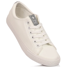 Turnschuhe aus ökologischem Leder weiß NEWS 1