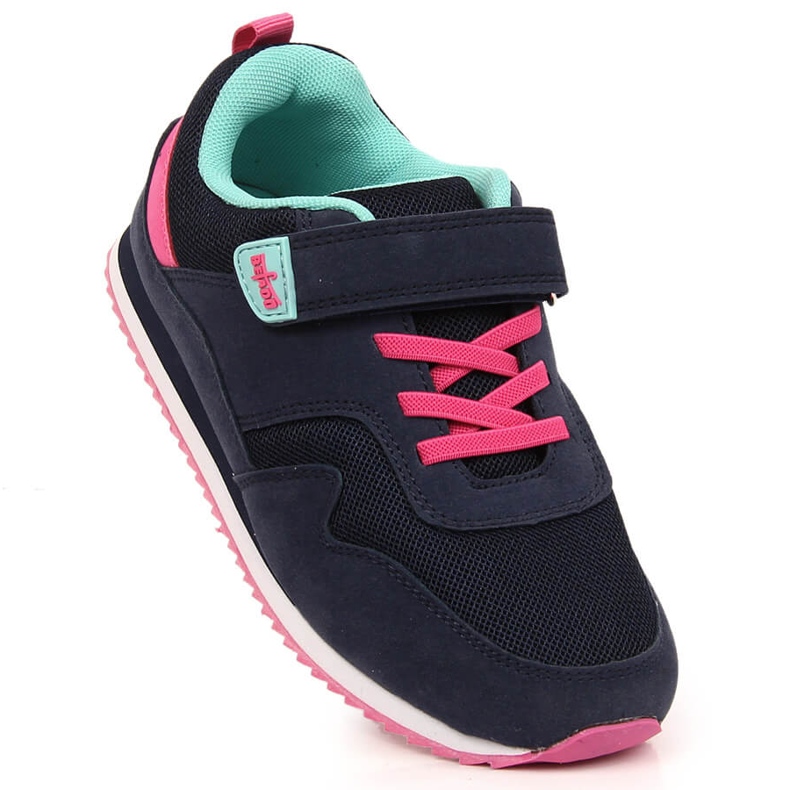 Sportschuhe für Mädchen mit Klettverschluss marineblau Befado 1