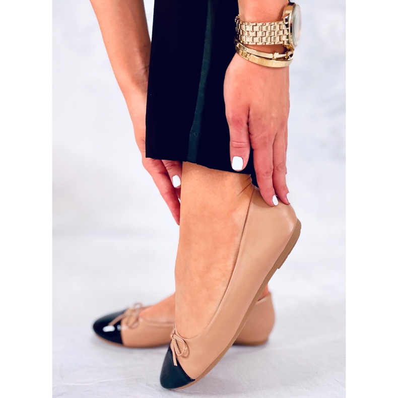 BM Gemma Nude Frauen Chanel Ballerinas beige 1