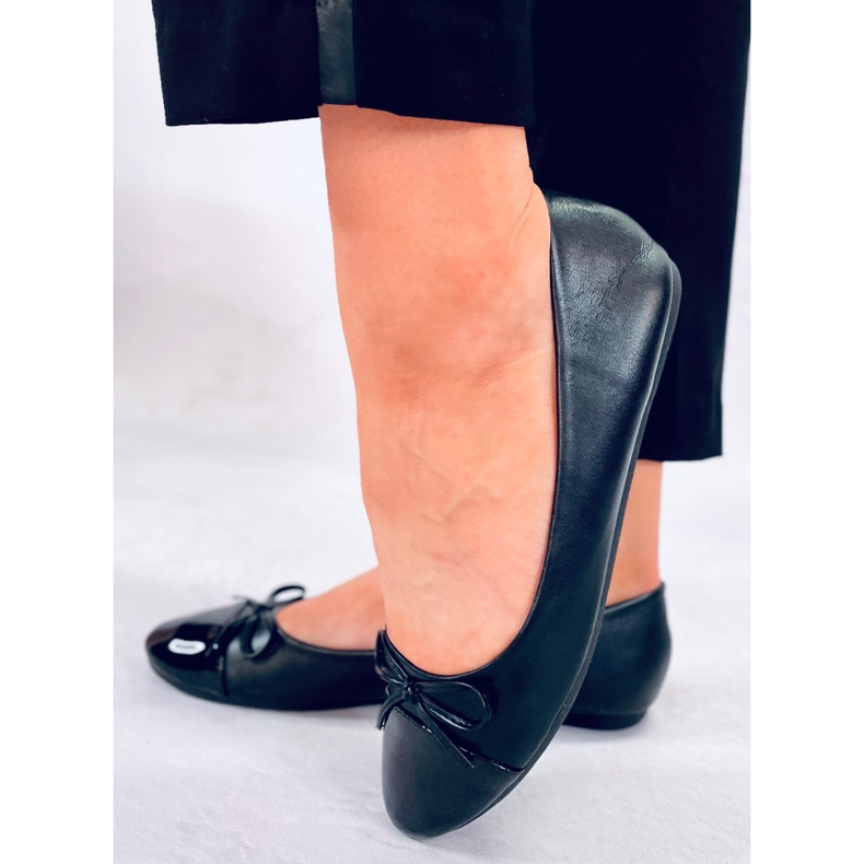 BM Chanel Gemma Schwarze Ballerinas für Damen 1