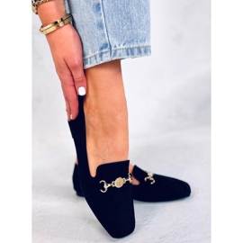 BM Damen-Loafer Rhona Black mit Schnalle schwarz 1