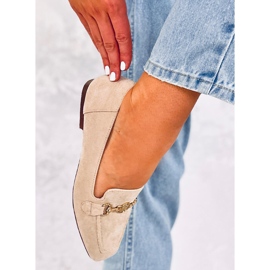 BM Rhona Beige Damen-Schnallenloafer 1