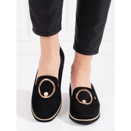 BM Damenmokassins Shelovet aus schwarzem Wildleder 2