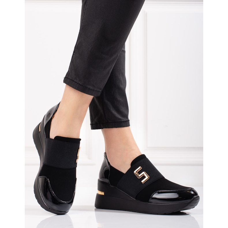 Damensneaker Shelovet mit schwarzem Keilabsatz 1