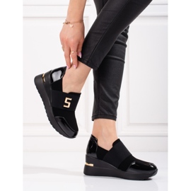 Damensneaker Shelovet mit schwarzem Keilabsatz 2