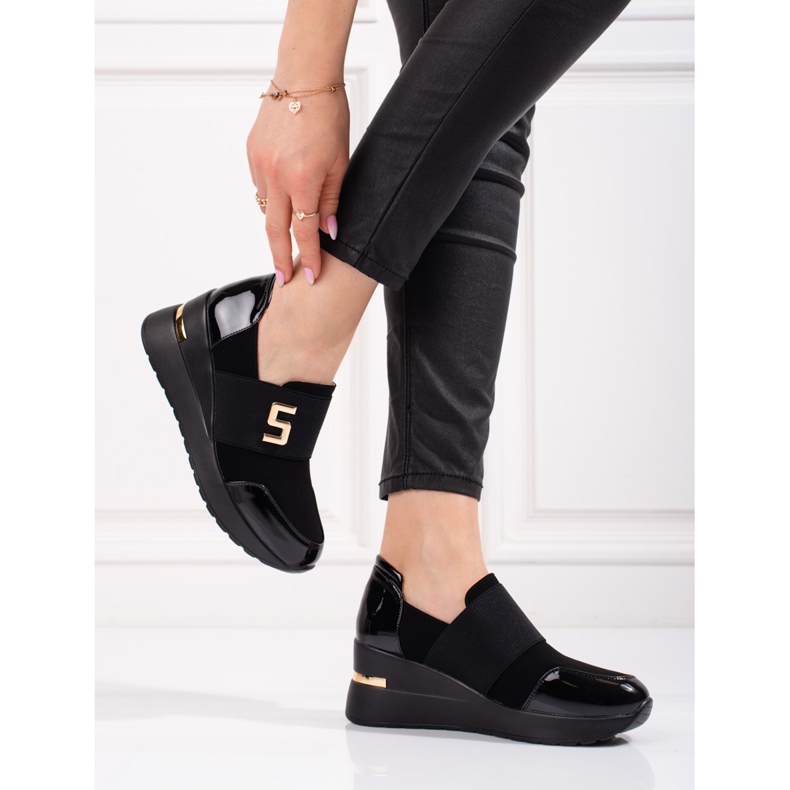 Damensneaker Shelovet mit schwarzem Keilabsatz 2