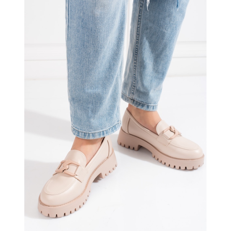 Goodin Beigefarbene Shelovet-Plateauschuhe für Damen 2