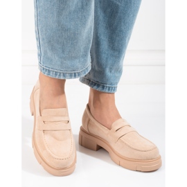 Damenschuhe Shelovet beige Wildleder 1