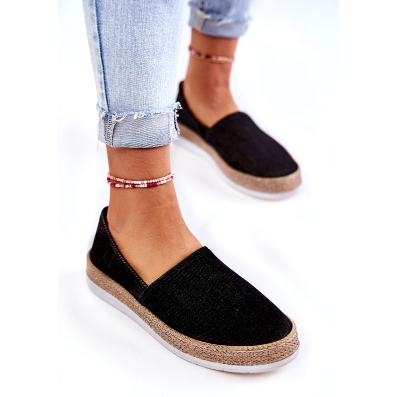 Damen Sneakers Slip On Big Star KK276008 Schwarz 3