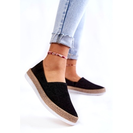 Damen Sneakers Slip On Big Star KK276008 Schwarz 2