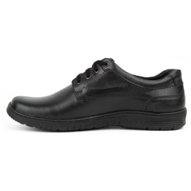 KOMODO Herren Casual Lederschuhe 921K schwarz 1