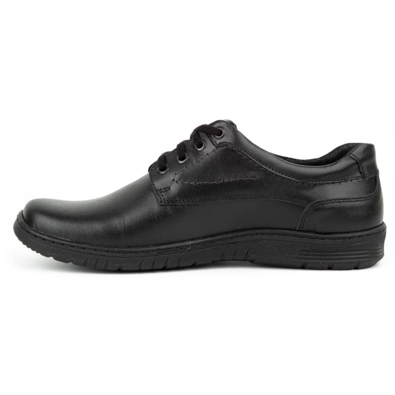KOMODO Herren Casual Lederschuhe 921K schwarz 1
