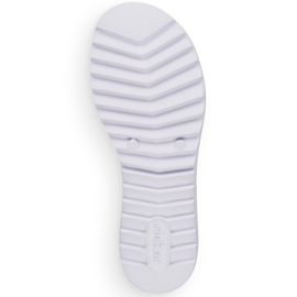 Damensandalen mit farbigen Gummibändern Rieker V44G8-30 mehrfarbig 1